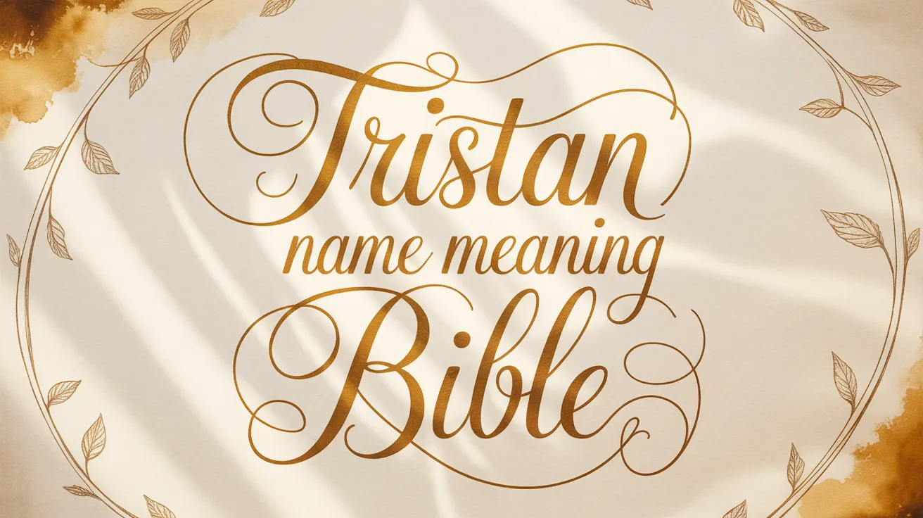 Tristan Name Meaning Bible