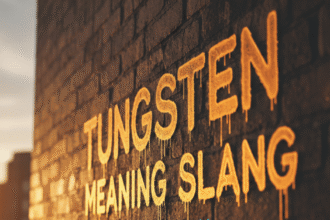 Tungsten Meaning Slang