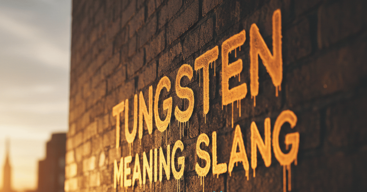 Tungsten Meaning Slang